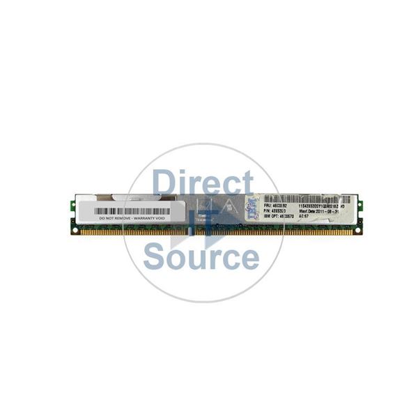 IBM 46C0582 - 8GB DDR3 PC3-8500 ECC Registered 240-Pins Memory