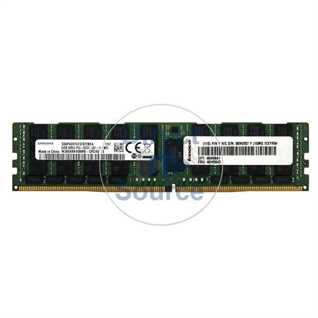 Lenovo 46W0843 - 64GB DDR4 PC4-19200 ECC Load Reduced 288-Pins Memory