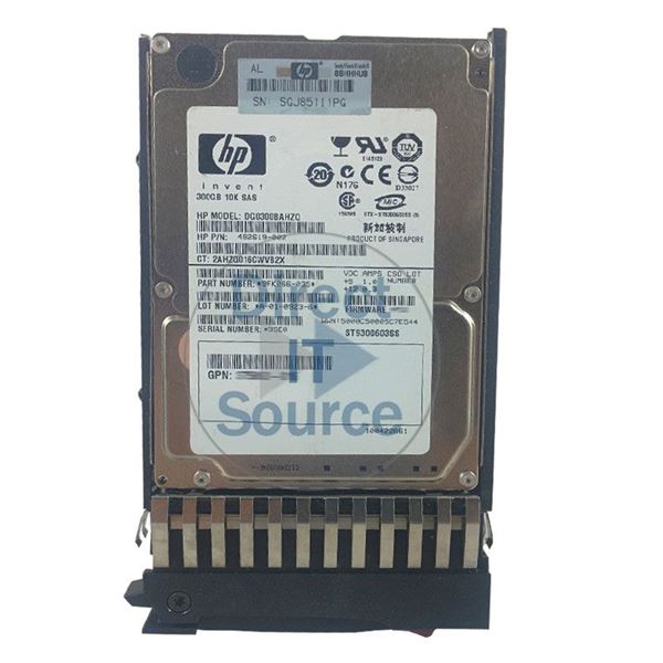 HP 492619-002 - 300GB 10K SAS 3.0Gbps 2.5" Hard Drive