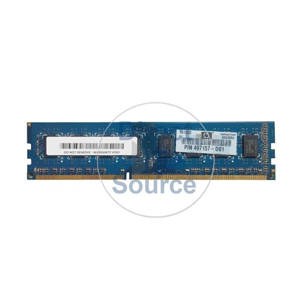 HP 497157-D01 - 2GB DDR3 PC3-10600 NON-ECC UNBUFFERED 240 Pins Memory