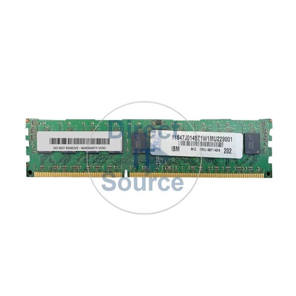 IBM 49Y1406 - 4GB DDR3 PC3-10600 ECC Registered 240-Pins Memory
