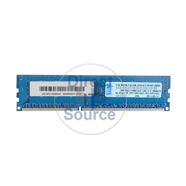 IBM 49Y1421 - 2GB DDR3 PC3-10600 ECC Unbuffered 240-Pins Memory