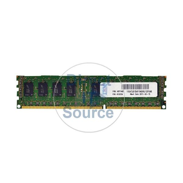 IBM 49Y1433 - 2GB DDR3 PC3-10600 ECC Registered 240-Pins Memory