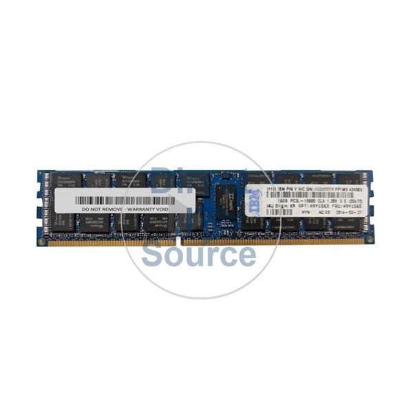 IBM 49Y1562 - 16GB DDR3 PC3-10600 ECC Registered 240-Pins Memory