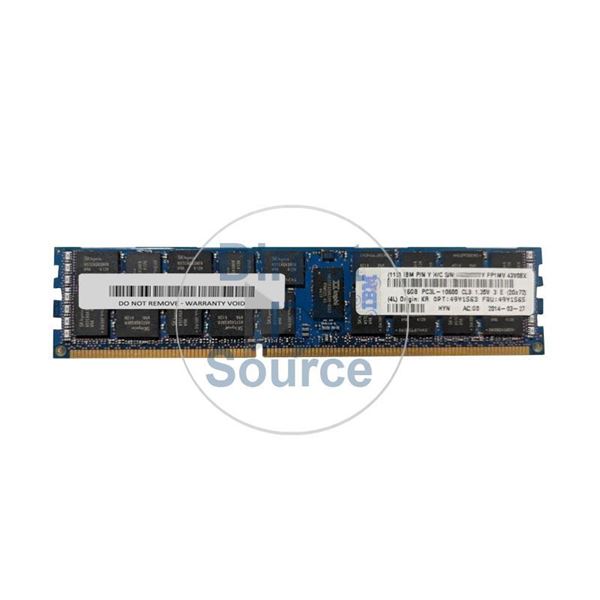 IBM 49Y1563 - 16GB DDR3 PC3-10600 ECC Registered 240-Pins Memory