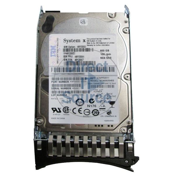 IBM 49Y2007 - 600GB 10K SAS 6.0Gbps 2.5" Hard Drive