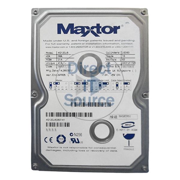 Maxtor 4G120J6-060141 - 120GB 5.4K ATA/133 3.5" 2MB Cache Hard Drive