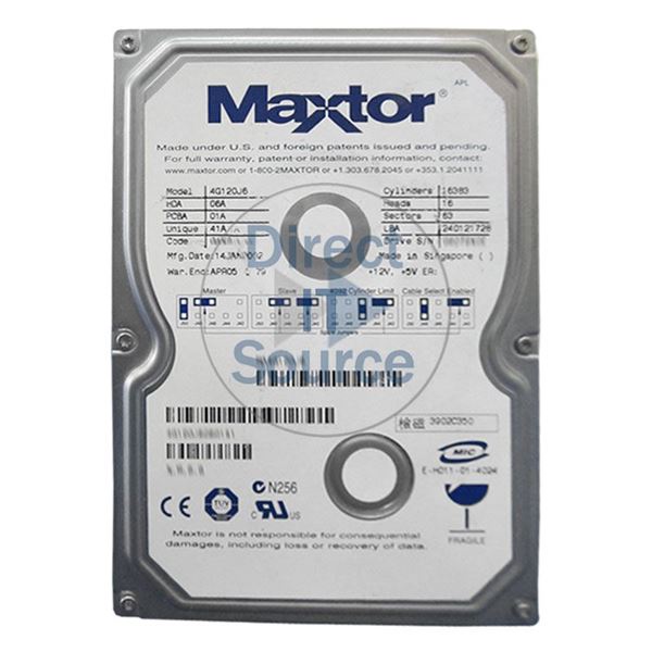 Maxtor 4G120J6 - 120GB 5.4K ATA/133 3.5" 2MB Cache Hard Drive