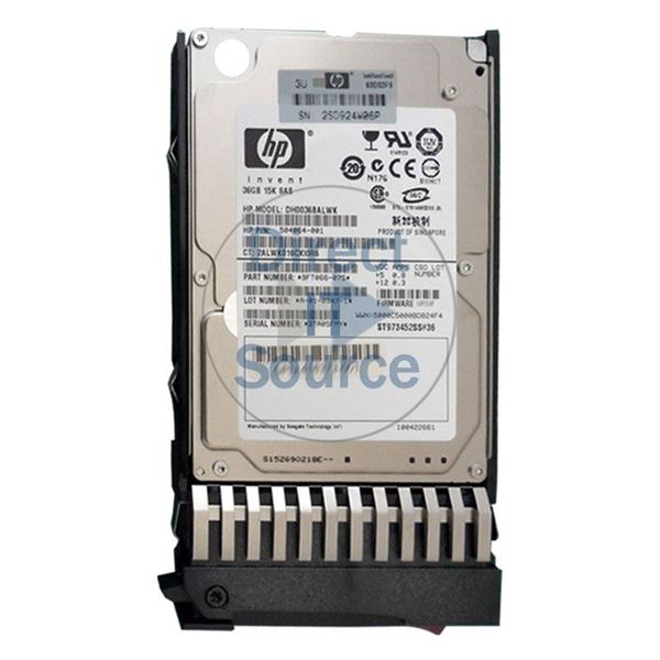 HP 504064-001 - 36GB 10K SAS 3.0Gbps 2.5" Hard Drive