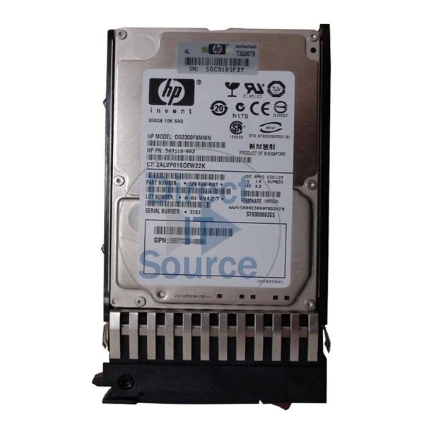 HP 507119-002 - 300GB 10K SAS 6.0Gbps 2.5" Hard Drive