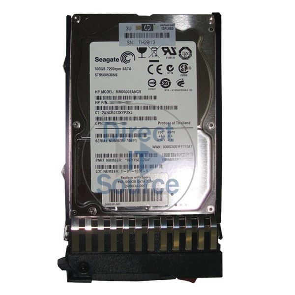 HP 508036-001 - 500GB 7.2K SATA 2.5" Hard Drive