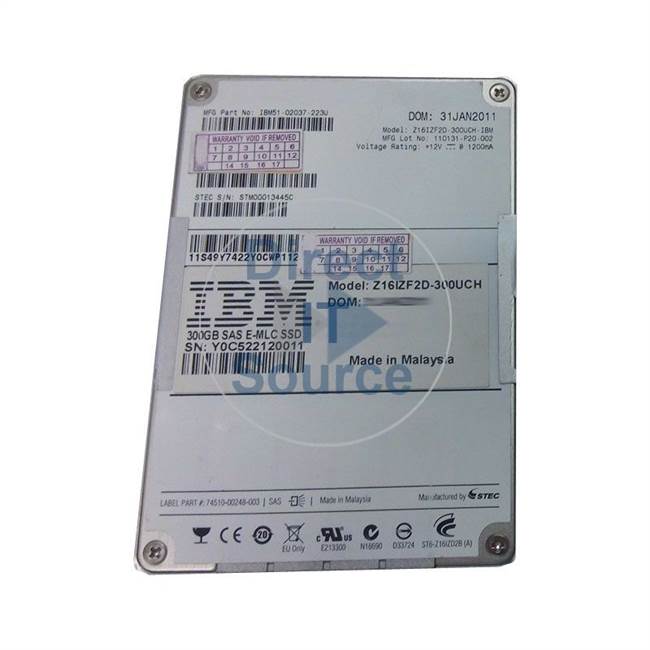 IBM 51-02037-223U - 300GB SAS 2.5" SSD