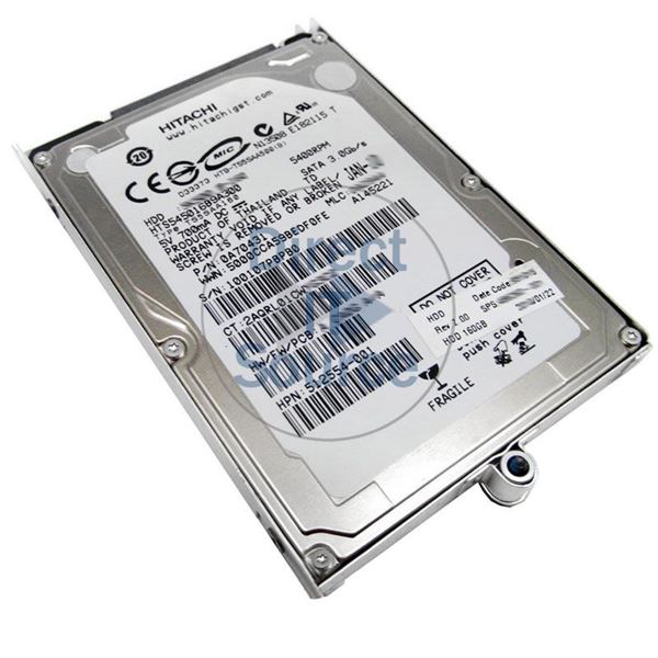 HP 512554-001 - 160GB 5.4K SATA 3.0Gbps 2.5" Hard Drive