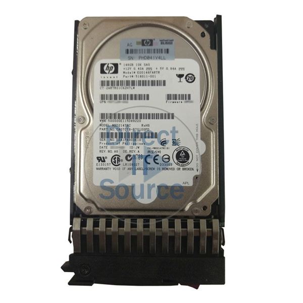 HP 518011-001 - 146GB 10K SAS 6.0Gbps 2.5" Hard Drive