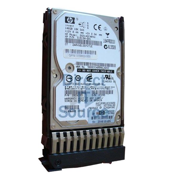 HP 518194-001 - 146GB 15K SAS 2.5" Hard Drive