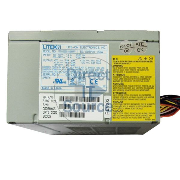 HP 5187-1099 - 250W Power Supply