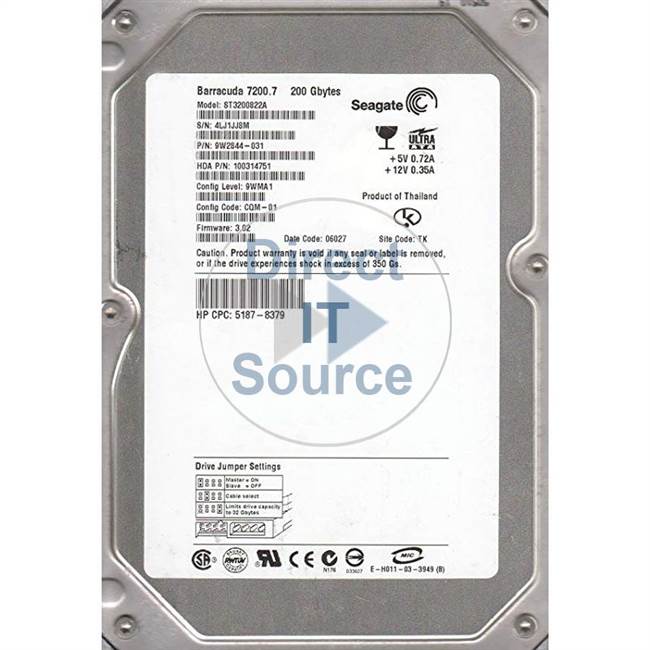 HP 5187-8379 - 200GB 7.2K IDE Hard Drive