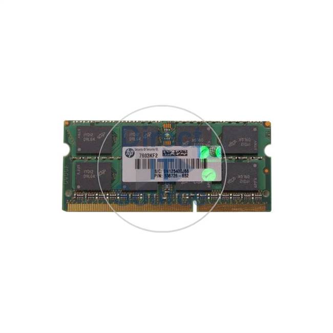 HP 536726-652 - 4GB DDR3 PC3-10600 Non-ECC Unbuffered 204-Pins Memory