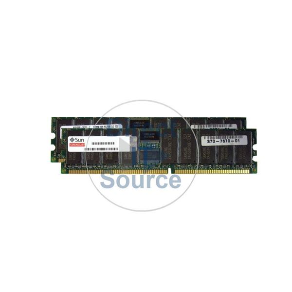 Sun 540-6776 - 1GB 2x512MB DDR PC-2700 ECC Registered 184-Pins Memory