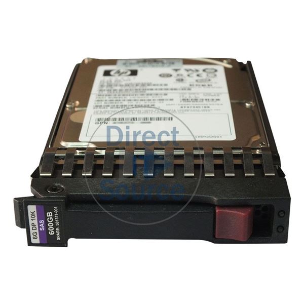 HP 581311-001 - 600GB 10K SAS 6.0Gbps 2.5" Hard Drive