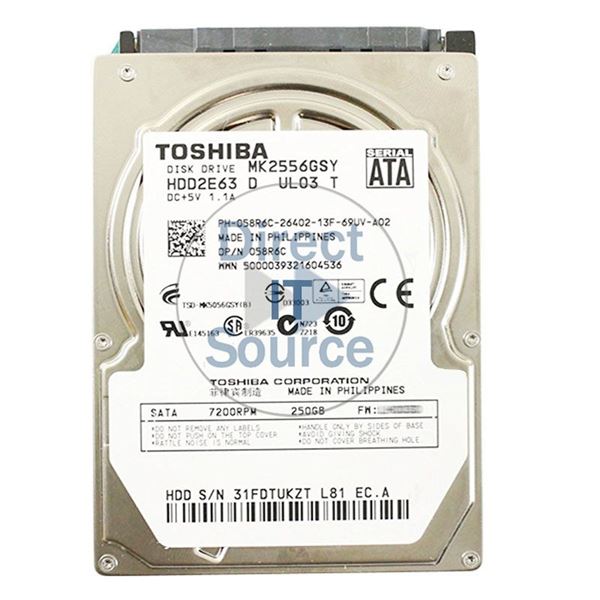 Dell 58R6C - 250GB 7.2K SATA 2.5" Hard Drive