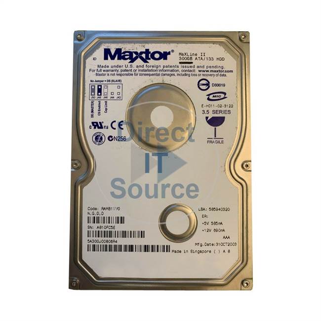 Maxtor 5A300J00806R4 - 300GB IDE 3.5" Hard Drive