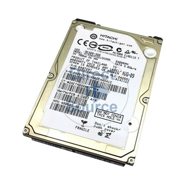 Hitachi 5K320-320 - 320GB 5.4K SATA 2.5" Hard Drive