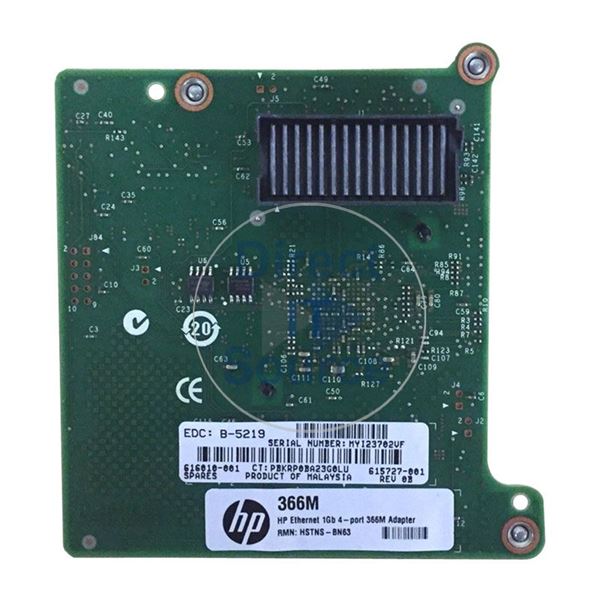 HP 615729-B21 - 1GB 4-Port 366M Ethernet Adapter