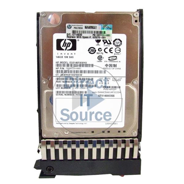 HP 625270-001 - 146GB 10K SAS 6.0Gbps 2.5" Hard Drive