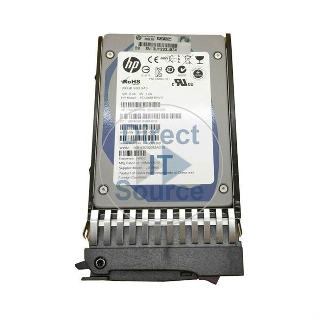 HP 632492-B21 - 200GB 2.5inch SAS 6Gbps SSD