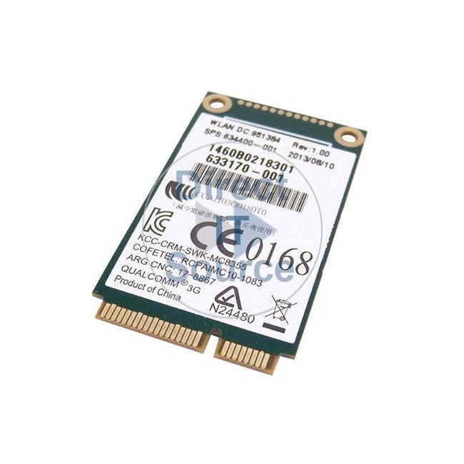 HP 633171-001 - Mc8355 Mobile Broadband WWAN Wireless Card