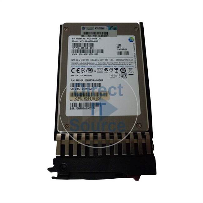 HP 636619-001 - 100GB SATA 2.5" SSD