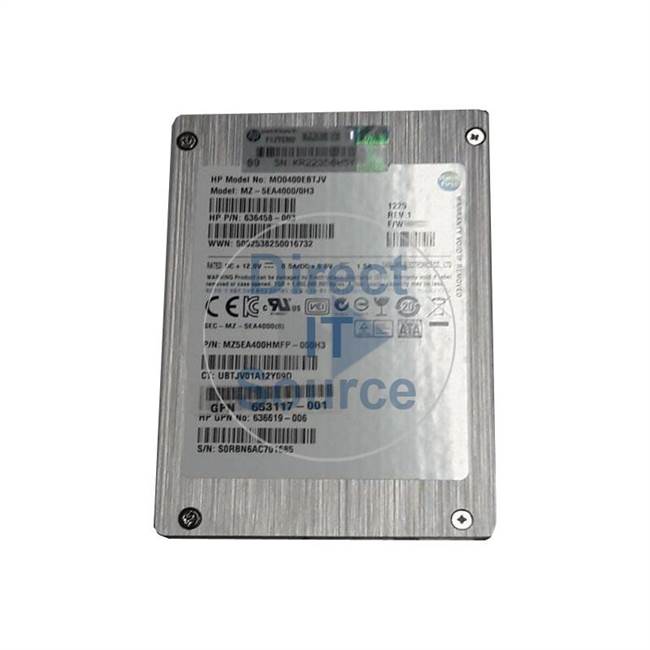 HP 636625-B21 - 400GB SATA 2.5" SSD