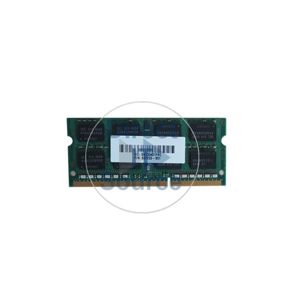 HP 637233-951 - 4GB DDR3 PC3-12800 Non-ECC Unbuffered 204-Pins Memory