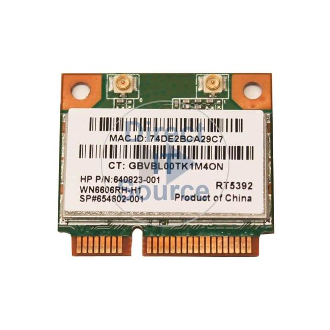 HP 640823-001 - 802.11B/G/N PCI-X Hmini Ww LAN Card