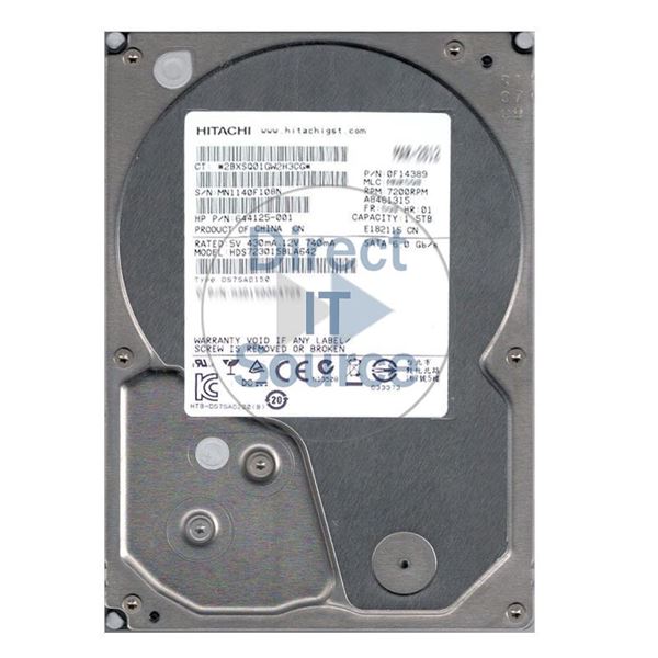 HP 644125-001 - 1.5TB 7.2K SATA 6.0Gbps 3.5" Hard Drive