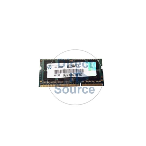 HP 646801-001 - 4GB DDR3 PC3-10600 NON-ECC UNBUFFERED 204 Pins Memory