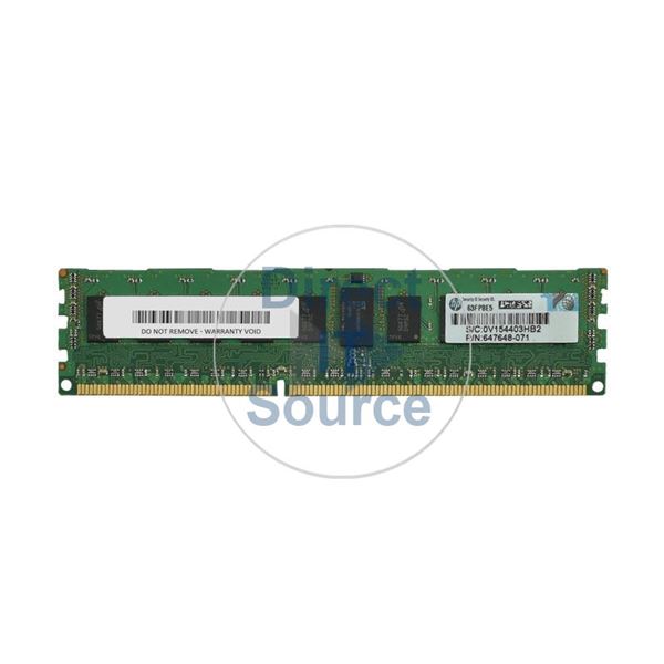 HP 647648-071 - 4GB DDR3 PC3-12800 ECC Registered 240 Pins Memory