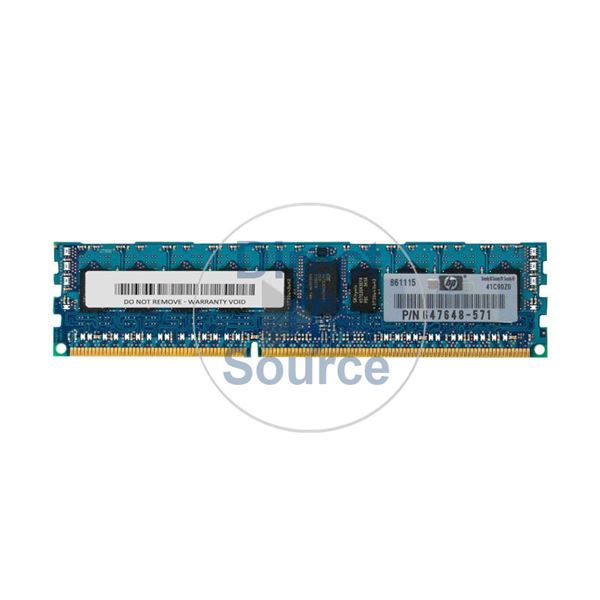 HP 647648-571 - 4GB DDR3 PC3-12800 ECC Registered 240 Pins Memory