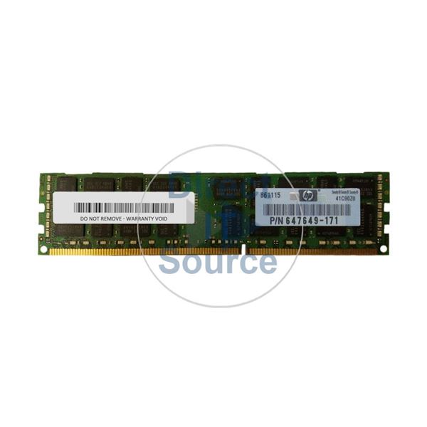 HP 647649-171 - 8GB DDR3 PC3-10600 ECC Registered 240 Pins Memory