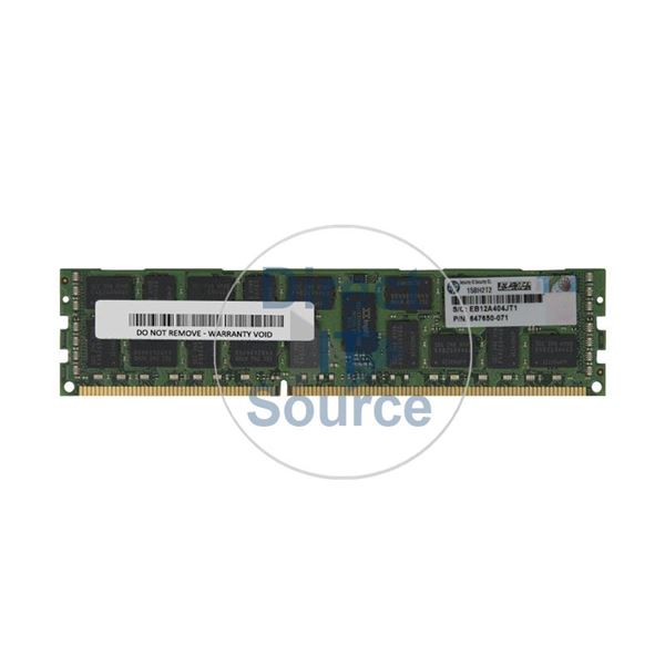 HP 647650-071 - 8GB DDR3 PC3-10600 ECC Registered 240 Pins Memory