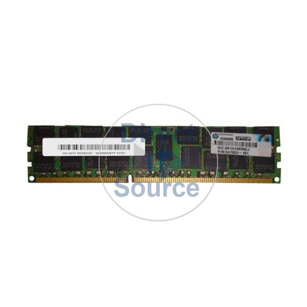 HP 647653-181 - 16GB DDR3 PC3-10600 ECC Registered 240 Pins Memory