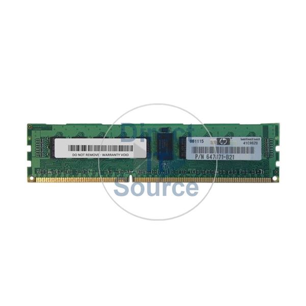 HP 647871-B21 - 4GB DDR3 PC3-10600 ECC Registered 240 Pins Memory