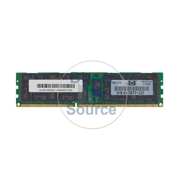 HP 647877-S21 - 8GB DDR3 PC3-10600 ECC Registered 240 Pins Memory