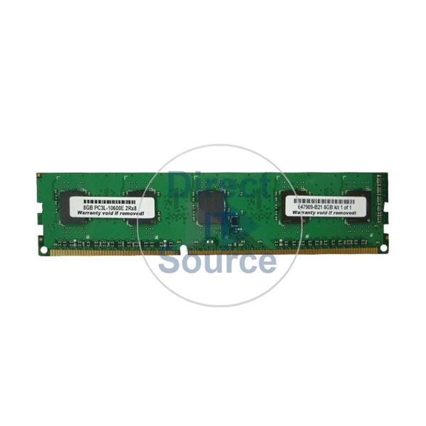 HP 647909-B21 - 8GB DDR3 PC3-10600 ECC 240-Pins Memory