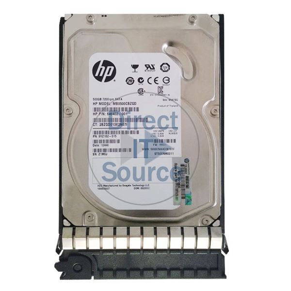 HP 649402-001 - 500GB 7.2K SATA 1.5Gbps 3.5" Hard Drive