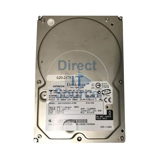 Apple 655-1166A - 250GB 7.2K IDE 3.5" Hard Drive