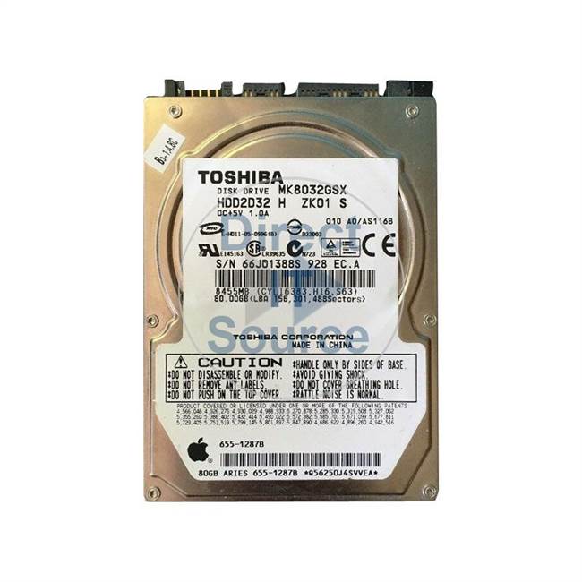 Apple 655-1287B - 80GB SATA 2.5" Hard Drive
