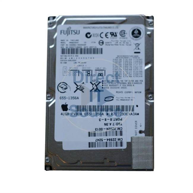 Apple 655-1356A - 40GB 4.2K IDE 2.5" Hard Drive