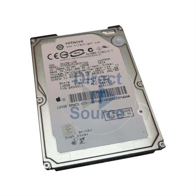 Apple 655-1405A - 120GB 5.4K SATA 2.5" Hard Drive